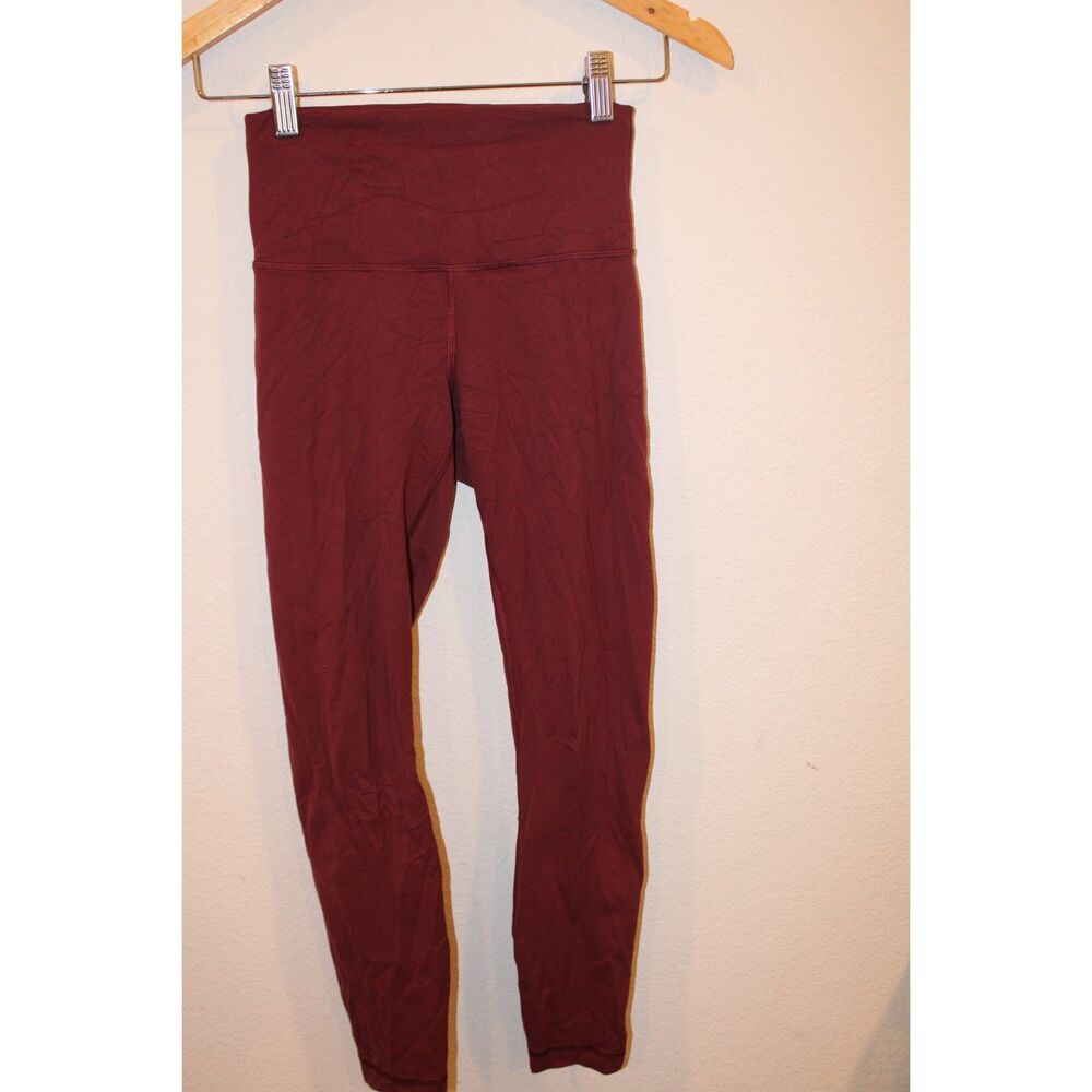 Lululemon Wunder Train High-Rise Tight size 4 burgundy maroon
